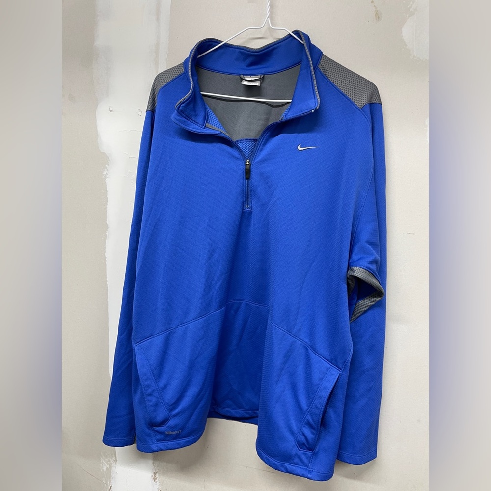 Vintage Men’s Blue Nike Fit Dry 1/4 Zip Pullover